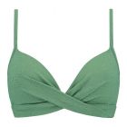 Green Shimmer Twist Bikinitop