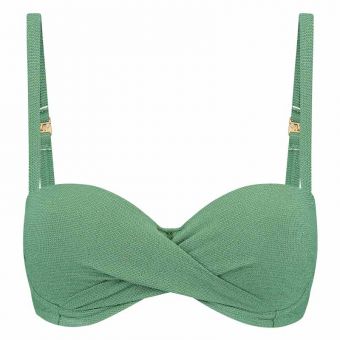 Green Shimmer Bandeau Bikinitop