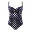 Panache Swim Anya Riva Spot Badpak Navy Vanilla