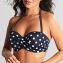 Panache Swim Anya Riva Spot Bandeau Bikinitop Navy Vanilla