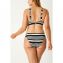 Annadiva Swim Aruba Stripe Voorgevormde Balconette Bikinitop Black White