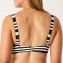 Annadiva Swim Aruba Stripe Bralette Bikinitop Black White