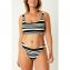 Annadiva Swim Aruba Stripe Bralette Bikinitop Black White