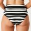 Annadiva Swim Aruba Stripe High Waist Bikinibroekje Black White