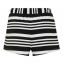 Annadiva Swim Aruba Stripe Short Black White