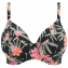 Elomi Swim Dark Tropics Plunge Bikinitop Black 