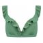 Beachlife Green Shimmer Plunge Bikinitop