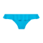 Freya Jewel Cove Laag Bikinibroekje Plain Turquoise