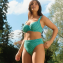 Panache Swim Gingham Full Cup Bikinitop Green Gingham