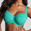 Panache Swim Gingham Full Cup Bikinitop Green Gingham