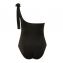 Annadiva Swim Sparkling Black One Shoulder Badpak Black