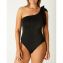 Annadiva Swim Sparkling Black One Shoulder Badpak Black